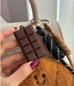 بگ چارم ( آویز کیف و کوله ) طرح کروسان 🥐 - Image 2