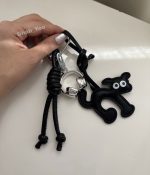 بگ چارم ( آویز کیف و کوله ) طرح گربه مشکی 🐈‍⬛ - Image 2