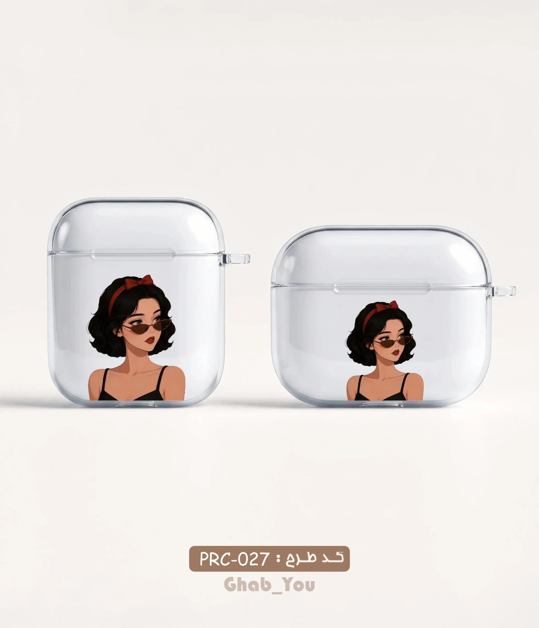 Airpod-Clear-Case-princess 027 کاور ایرپاد طرح پرنسس - Image 1