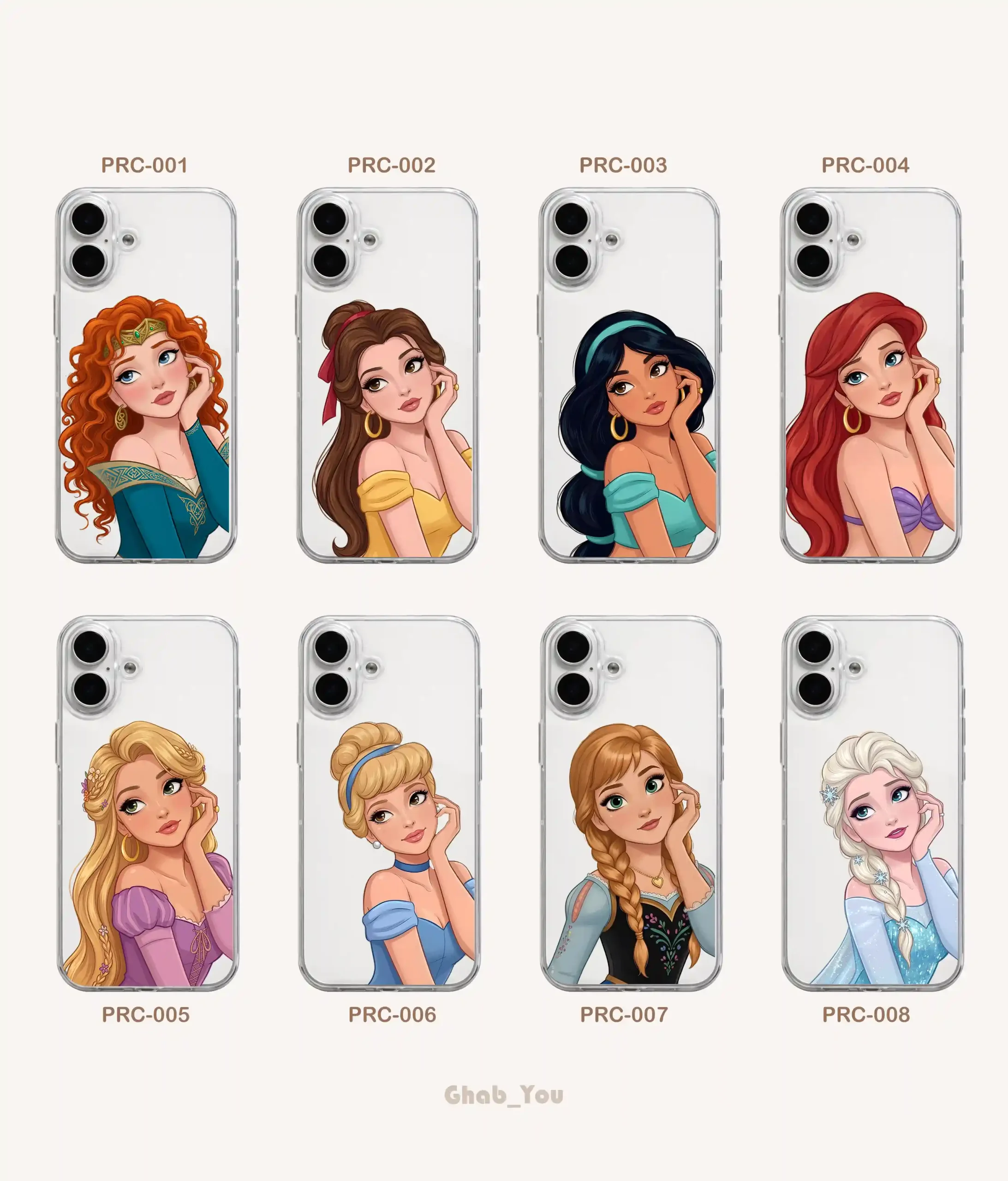 Phone-Clear-Case-princess 1 قاب گوشی شفاف پرنسس کد | PRN - Image 1