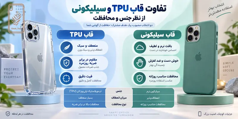 تفاوت قاب TPU و سیلیکونی